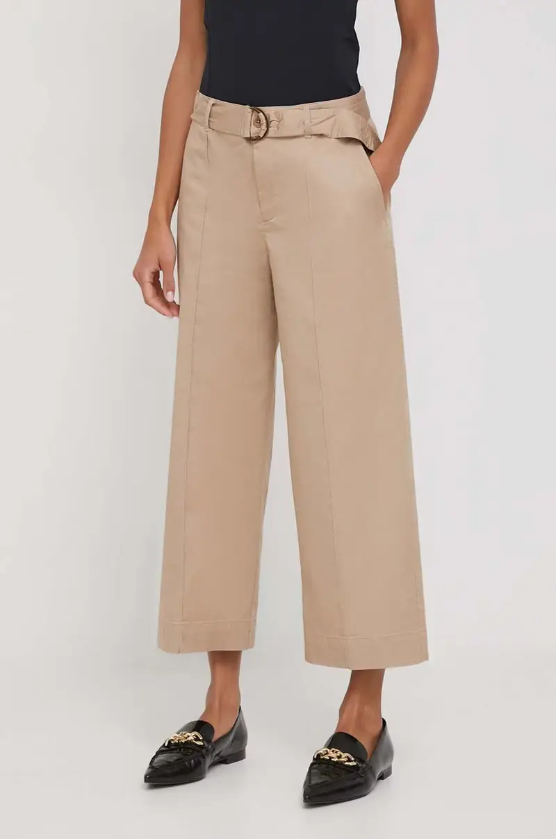 pantaloni donna colore beige