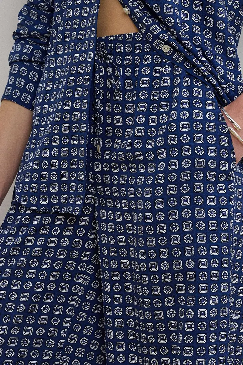 pantaloni donna colore blu navy 200970744 miniatura 4