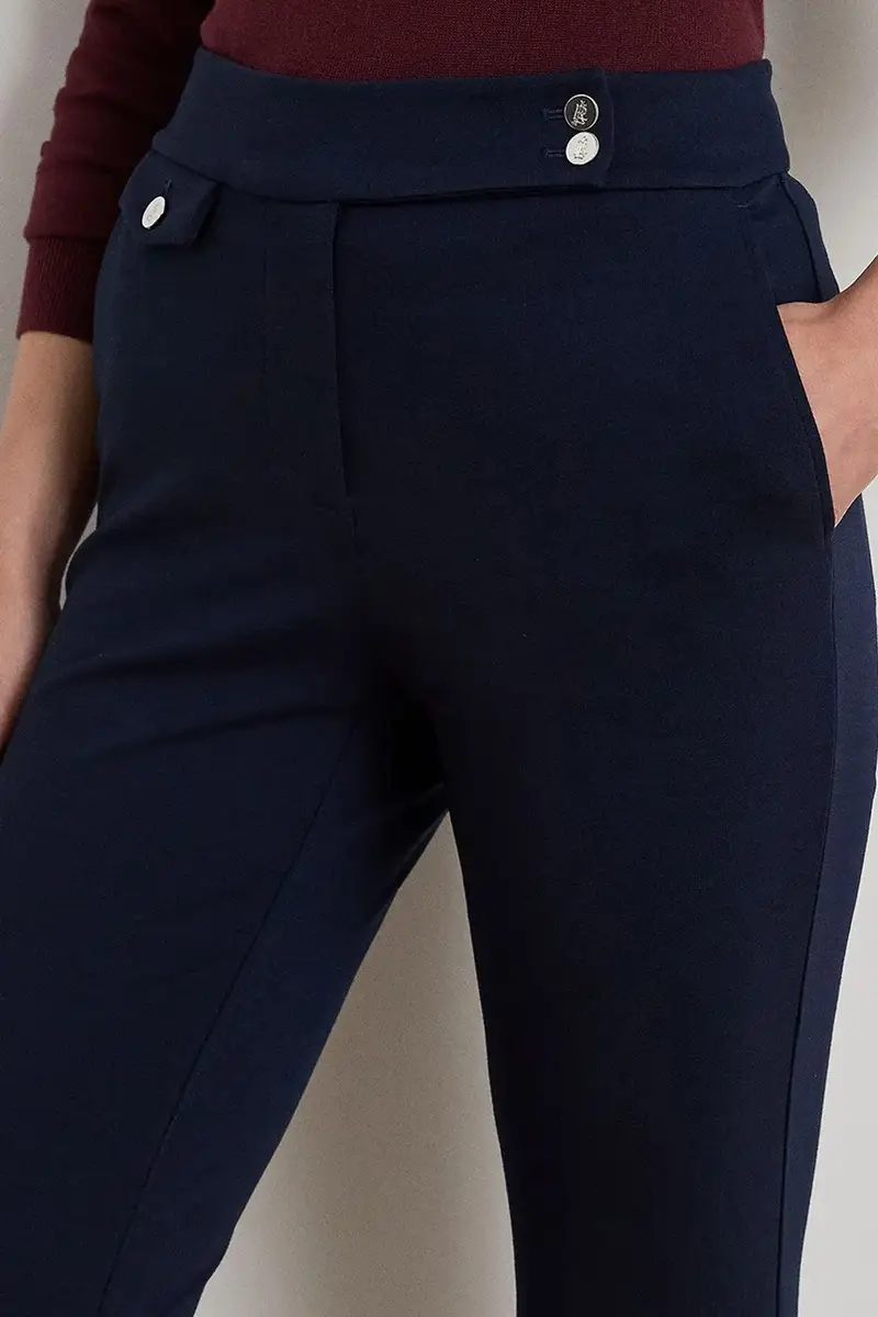pantaloni donna colore blu navy 200980023 miniatura 4