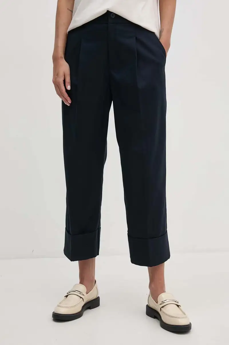 pantaloni donna colore blu navy