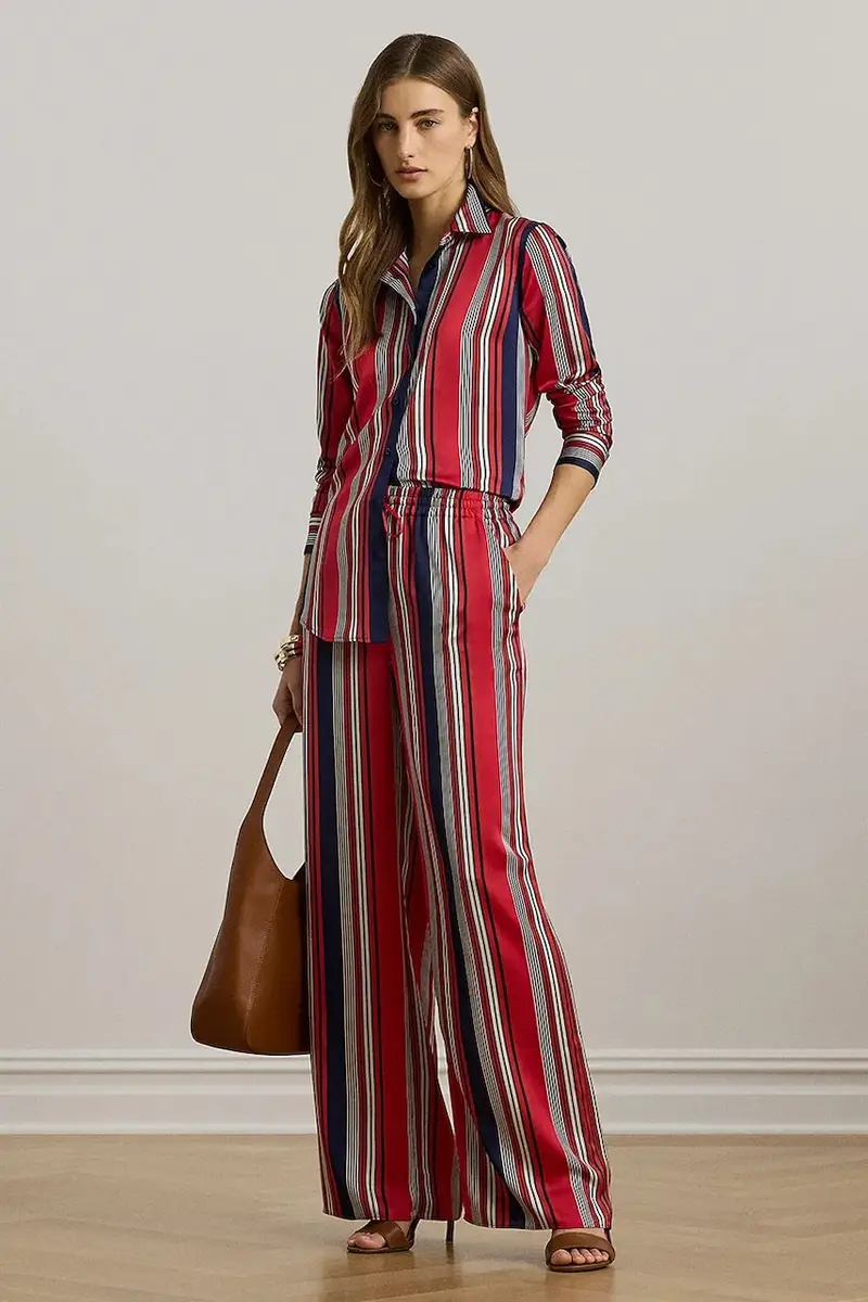 pantaloni donna colore rosso 200958457