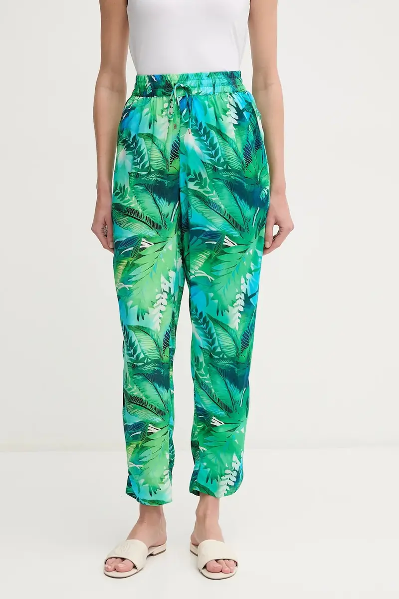 pantaloni donna colore verde 20523277