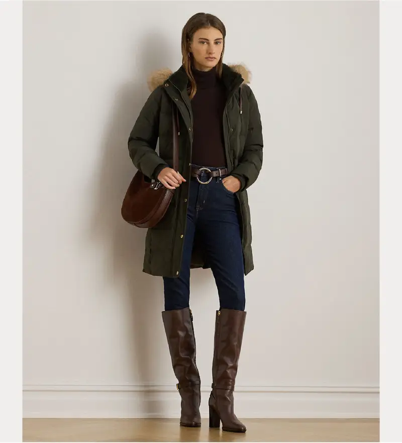 per donna. 297957509006 Cappotto con rifiniture finte verdi (M), Casual, Verde, Poliestere