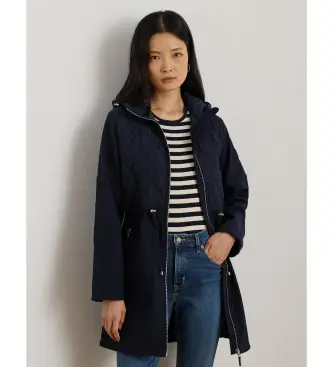 per donna 297979516001 Giacca imbottita con cappuccio blu navy (XL), Casual, Poliestere