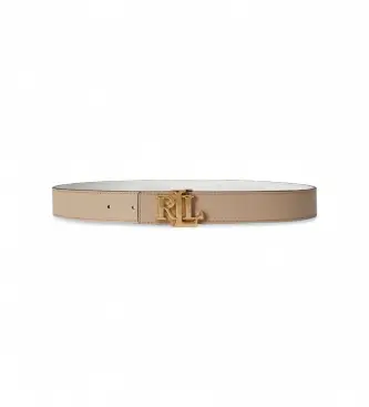 per donna 412908984008 Cintura reversibile in pelle con logo beige (XS), Casual