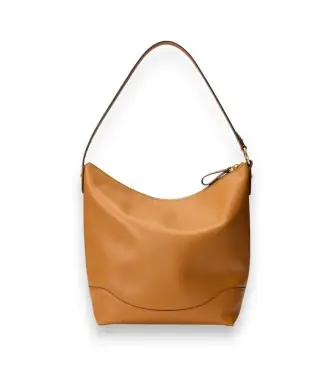 per donna 431P03419005 Borsa a secchiello grande in pelle marrone Tasha (OSFA), Casual, Classico