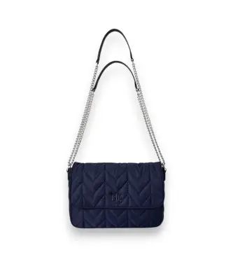 per donna 431P04319001 Borsa a tracolla trapuntata Stevie media, blu navy (OSFA), Casual, Sostenibile, Nylon riciclato