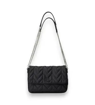 per donna 431P04319003 Borsa a tracolla nera trapuntata media Stevie (OSFA), Nero, Casual, Nylon riciclato