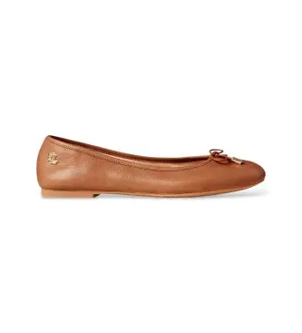 per donna 802940603002 Ballerine Jayna in pelle marrone (35), Basso, Nessuno, Casual, Classico