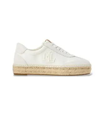 per donna 802959230001 Sneakers espadrillas Luize in pelle scamosciata bianca (35), Bianco, Basso, 1 a 3 cm, Camoscio