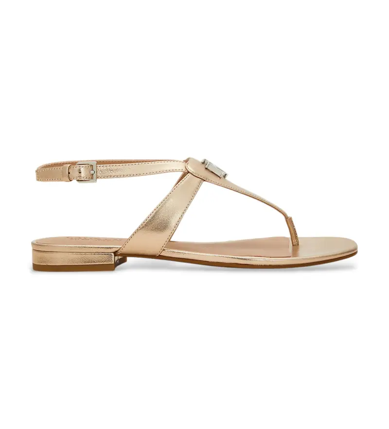 per donna 802970532001 Sandali in pelle bronzo Everley (36), Basso, Fibbia, Casual