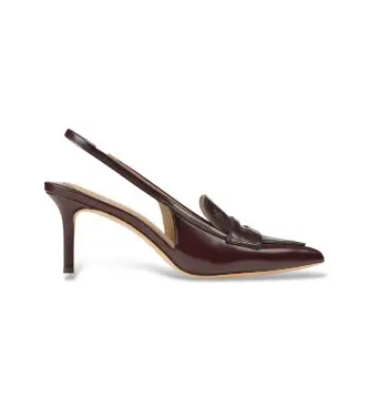 per donna 802982850002 Scarpe Khloe in pelle con tacco bordeaux (36), Basso, 5 a 8cm, Nessuno, Casual, Da sera, Classic