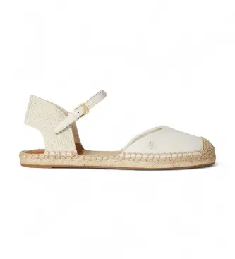 per donna 802982888003 Espadrillas basse Robby in tela bianco sporco (37), Tessuto, Basso, Fibbia, Casual