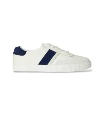 per donna 802P04419003 Sneakers bicolore Braylee in pelle e camoscio bianco e blu navy (36), Basso, Stringhe, Casual