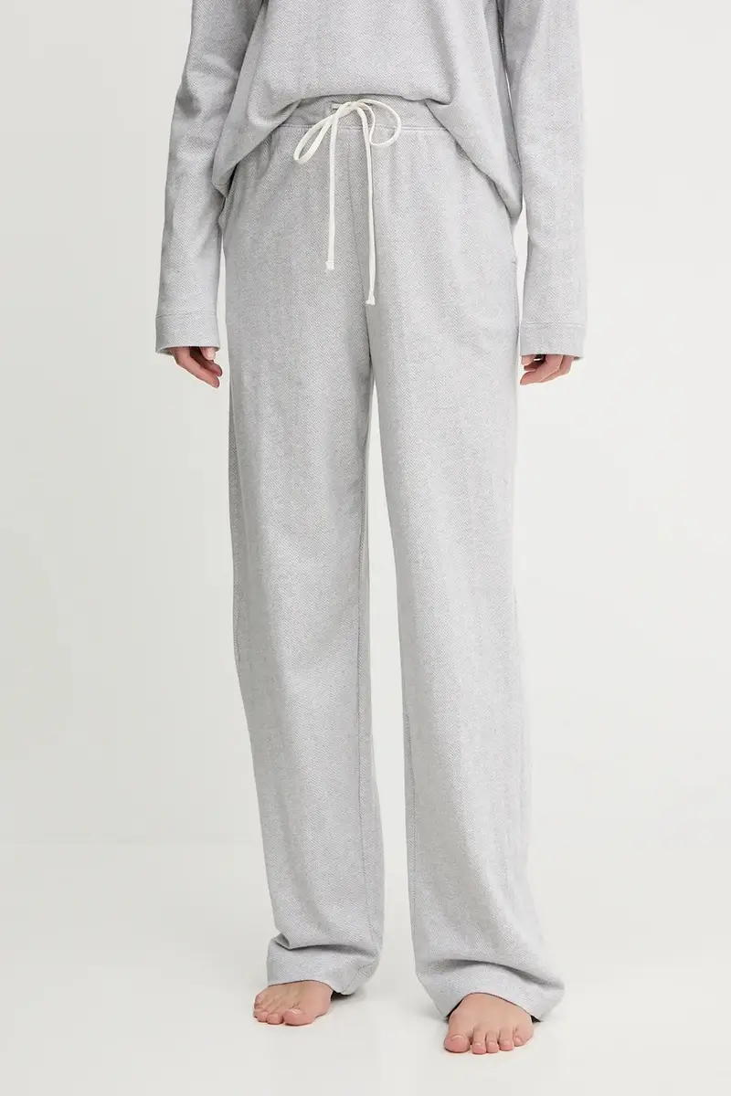 pigiama in lana donna colore grigio ILN72453 miniatura 2