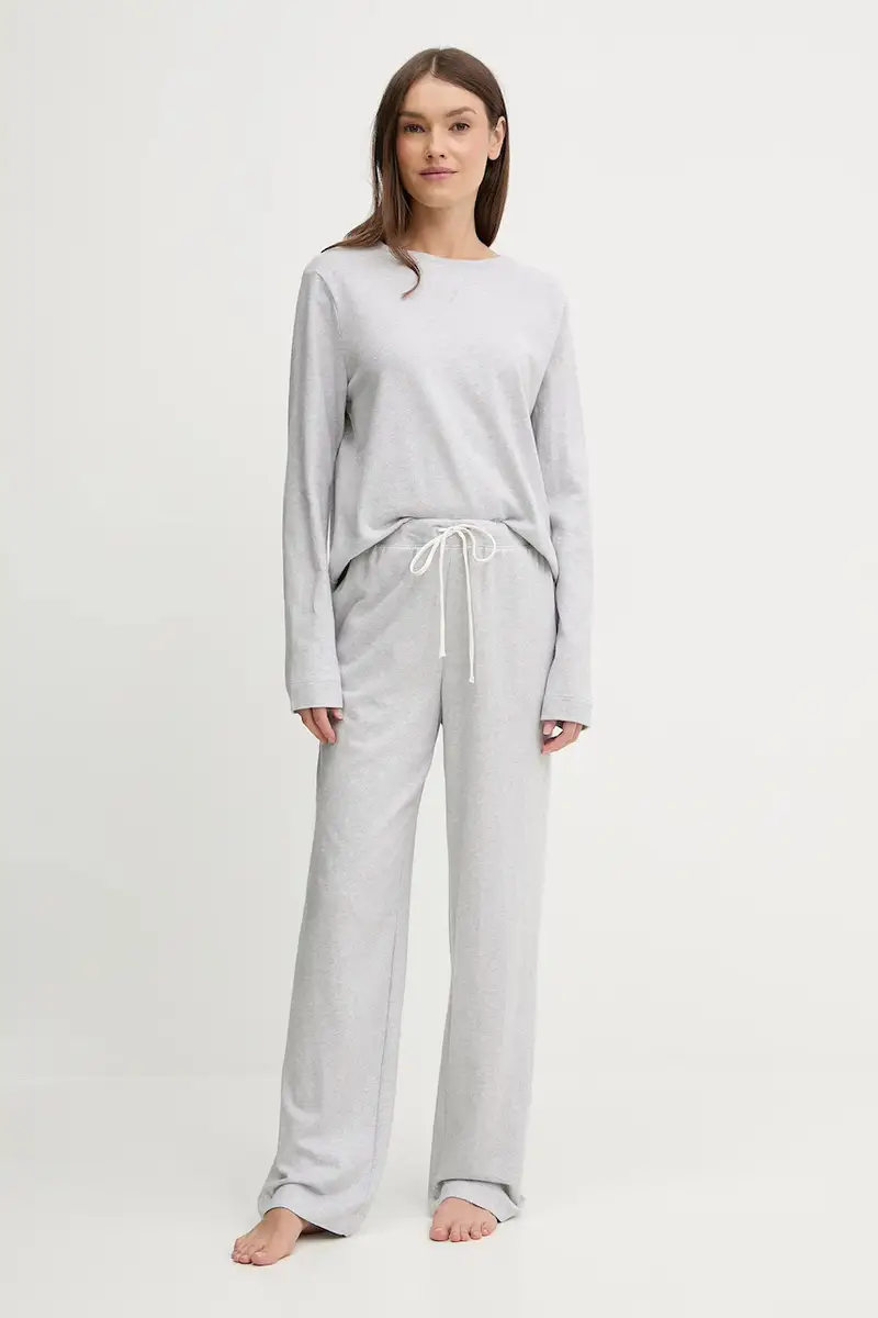 pigiama in lana donna colore grigio ILN72453