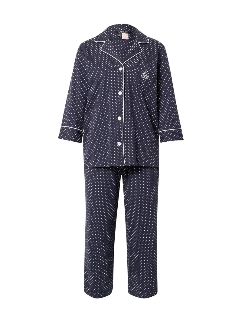 Lauren Ralph Lauren Pigiama  navy / bianco