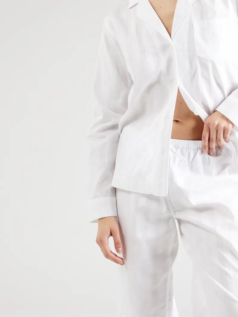 Lauren Ralph Lauren Pigiama offwhite / bianco naturale miniatura 3