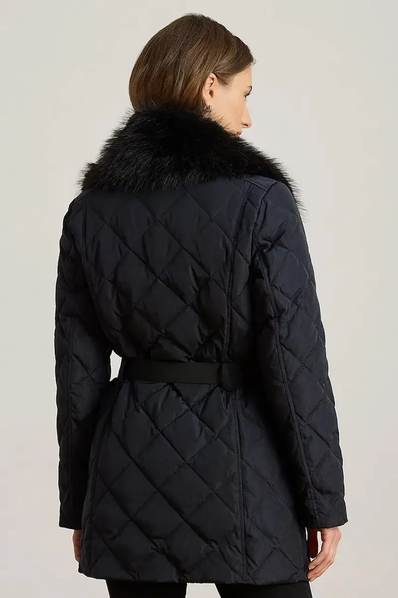 Lauren Ralph Lauren Piumino blu navy con cintura miniatura 2