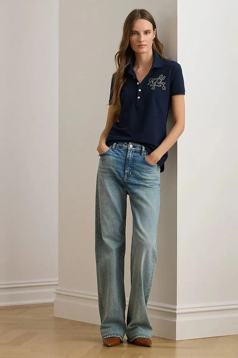 Lauren Ralph Lauren Polo Donna Blu 3596093 miniatura 3