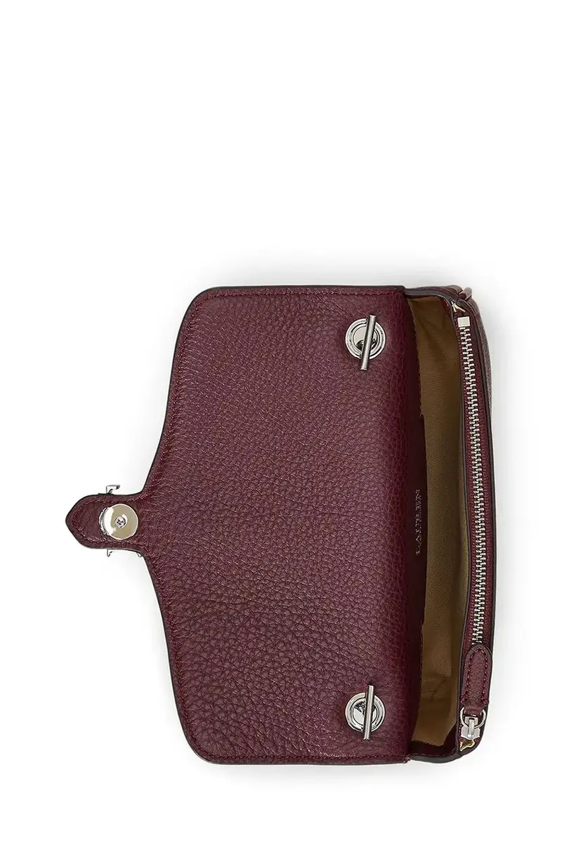 portafoglio in pelle donna colore granata 432977374 miniatura 4