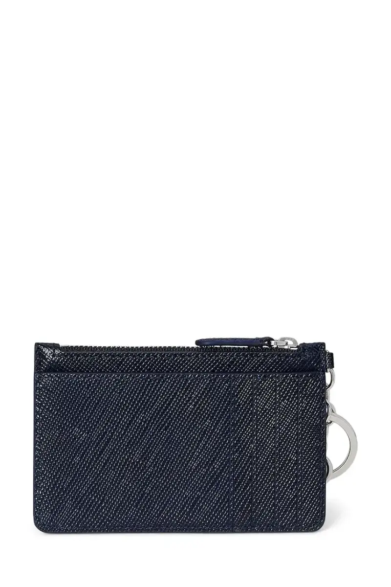 portafoglio in pelle donna colore nero 432966789 Blu navy miniatura 2