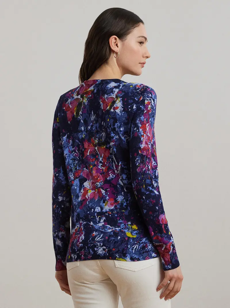 Lauren Ralph Lauren Pullover blu notte / blu scuro / limone / fucsia miniatura 2