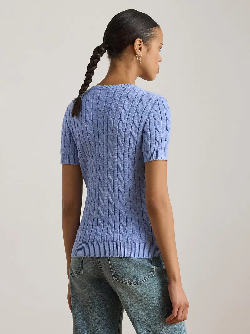 Pullover blu reale miniatura 3