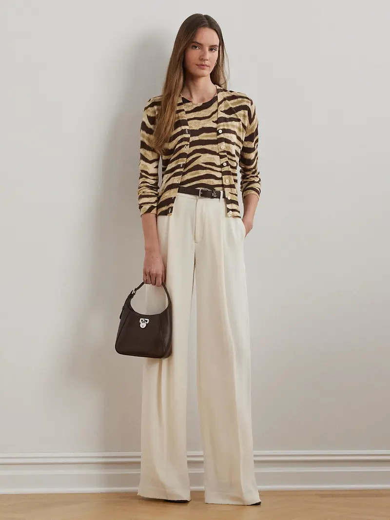 Lauren Ralph Lauren Pullover crema / camello / marrone scuro miniatura 3