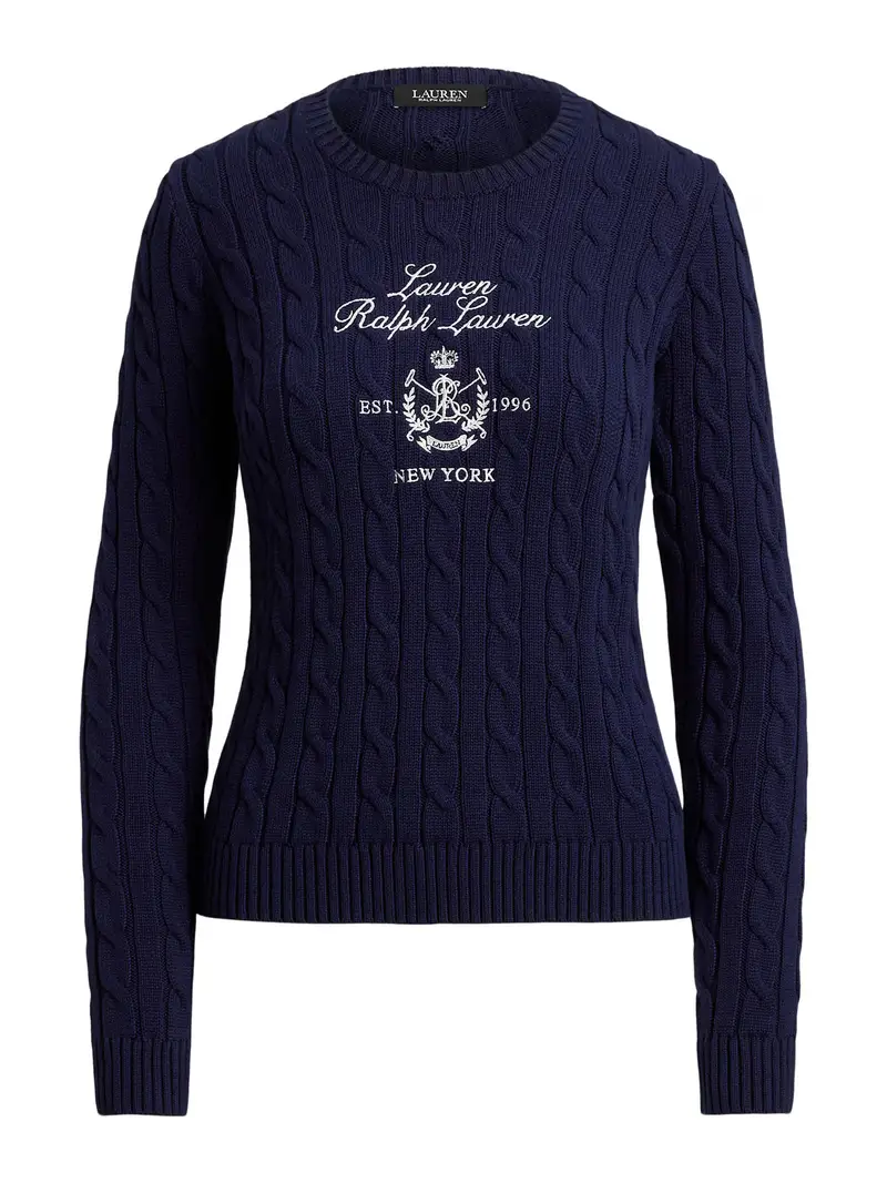 Pullover marino / bianco