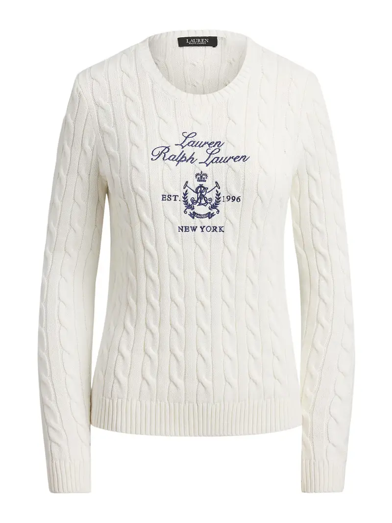 Pullover marino / bianco
