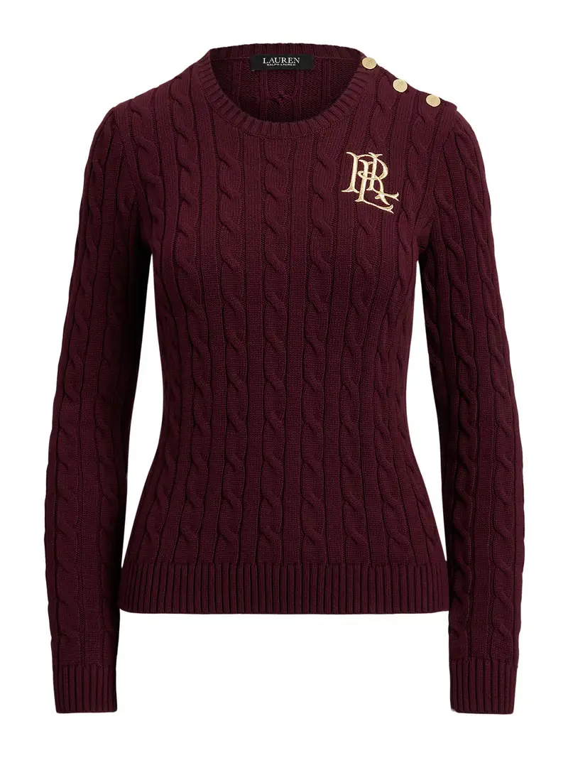 Pullover oro / bordeaux