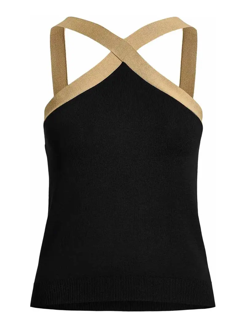 Pullover senza maniche irlandese Beige