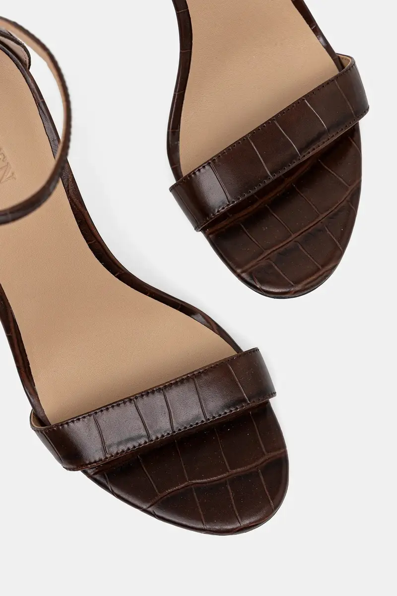 sandali in pelle Allie colore marrone 802979181001 miniatura 4