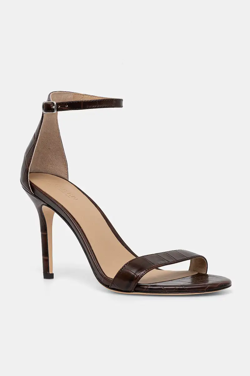 sandali in pelle Allie colore marrone 802979181001