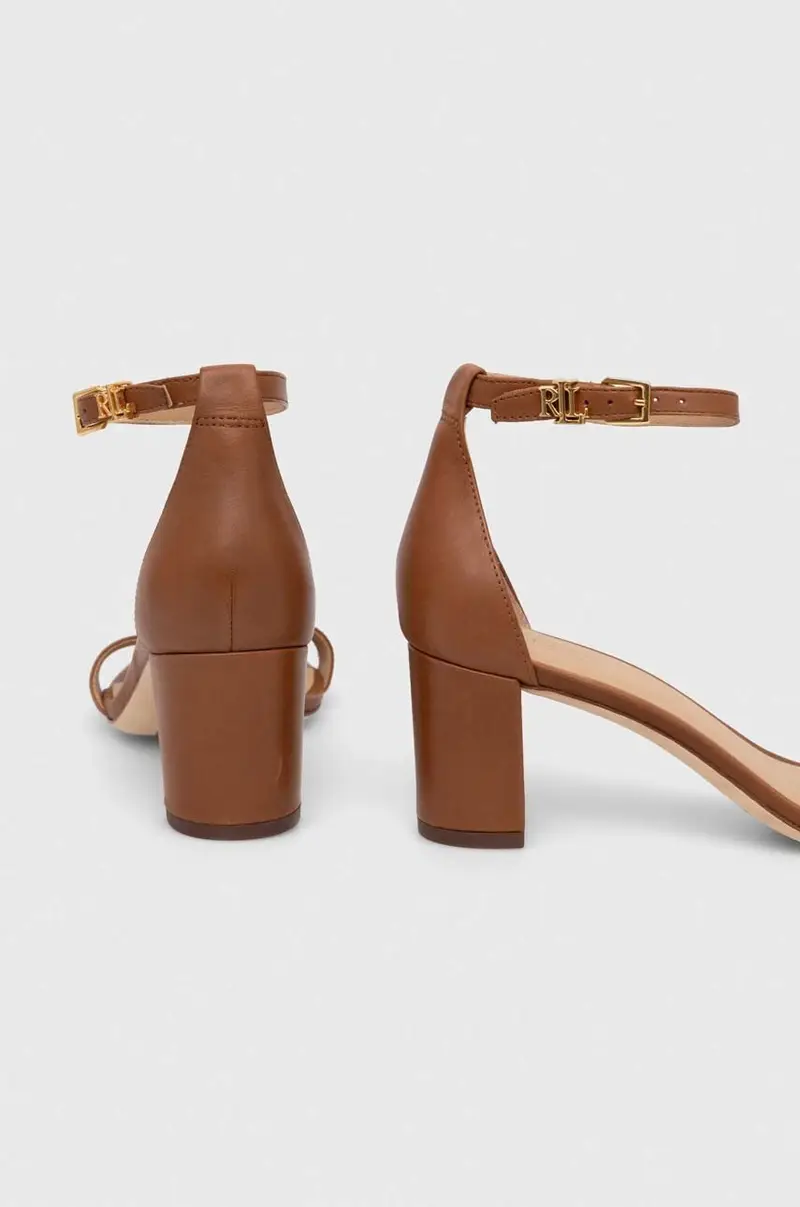 sandali in pelle Logan colore marrone 802927949002 miniatura 3