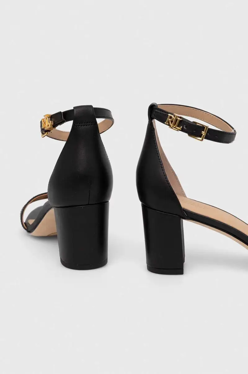 sandali in pelle Logan colore nero 802927949001 miniatura 3