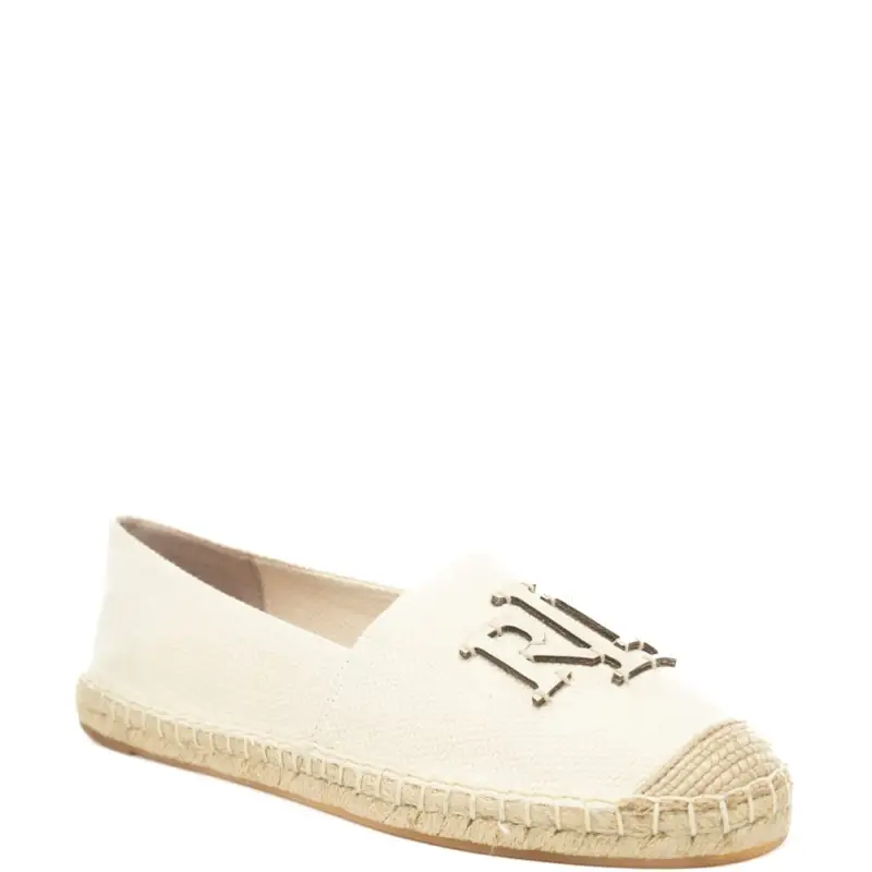 scarpe basse da donna cameryn con fondo in tessuto intrecciato bianco natural miniatura 2