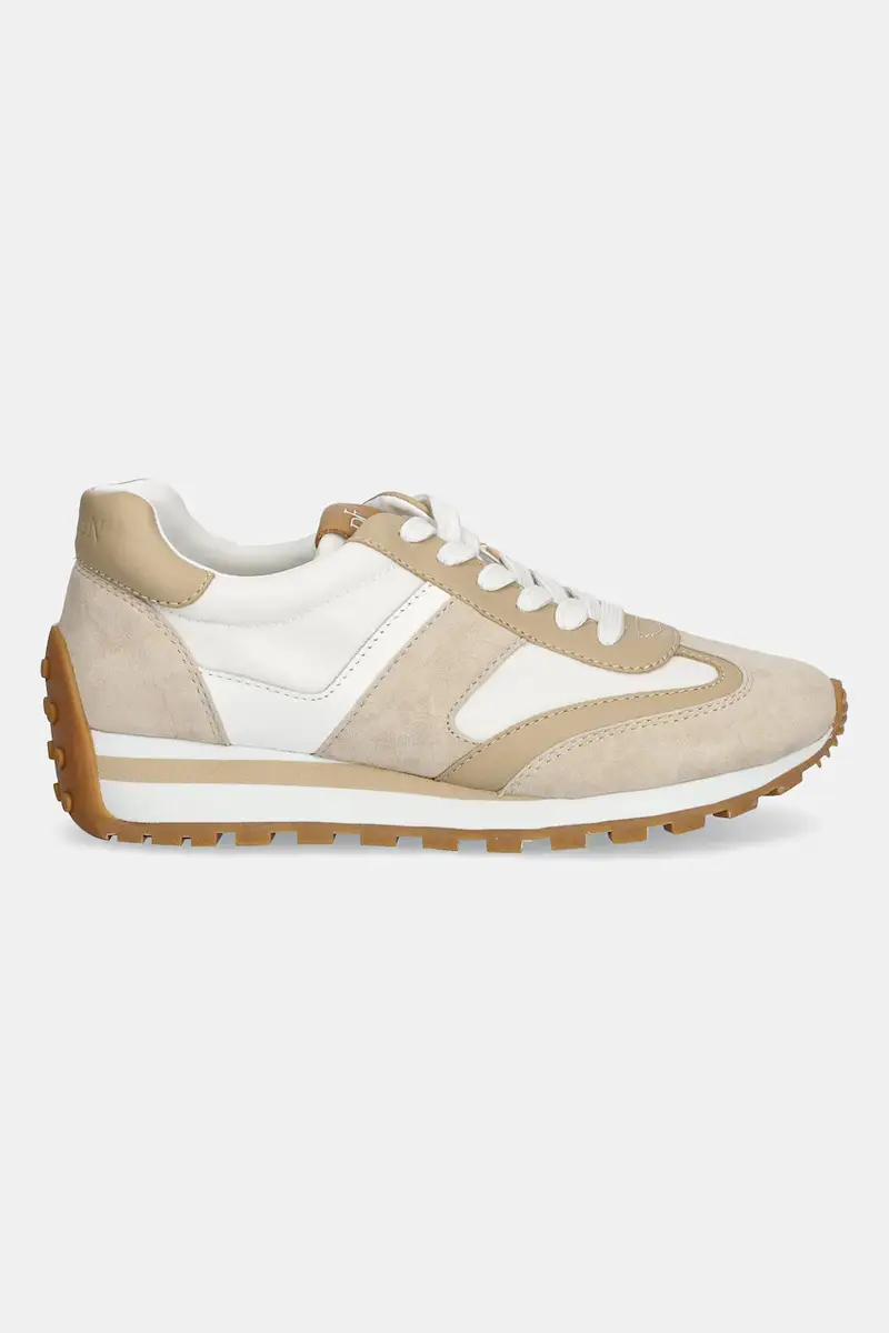 sneakers in pelle Dani donna colore beige 802951384010 miniatura 2