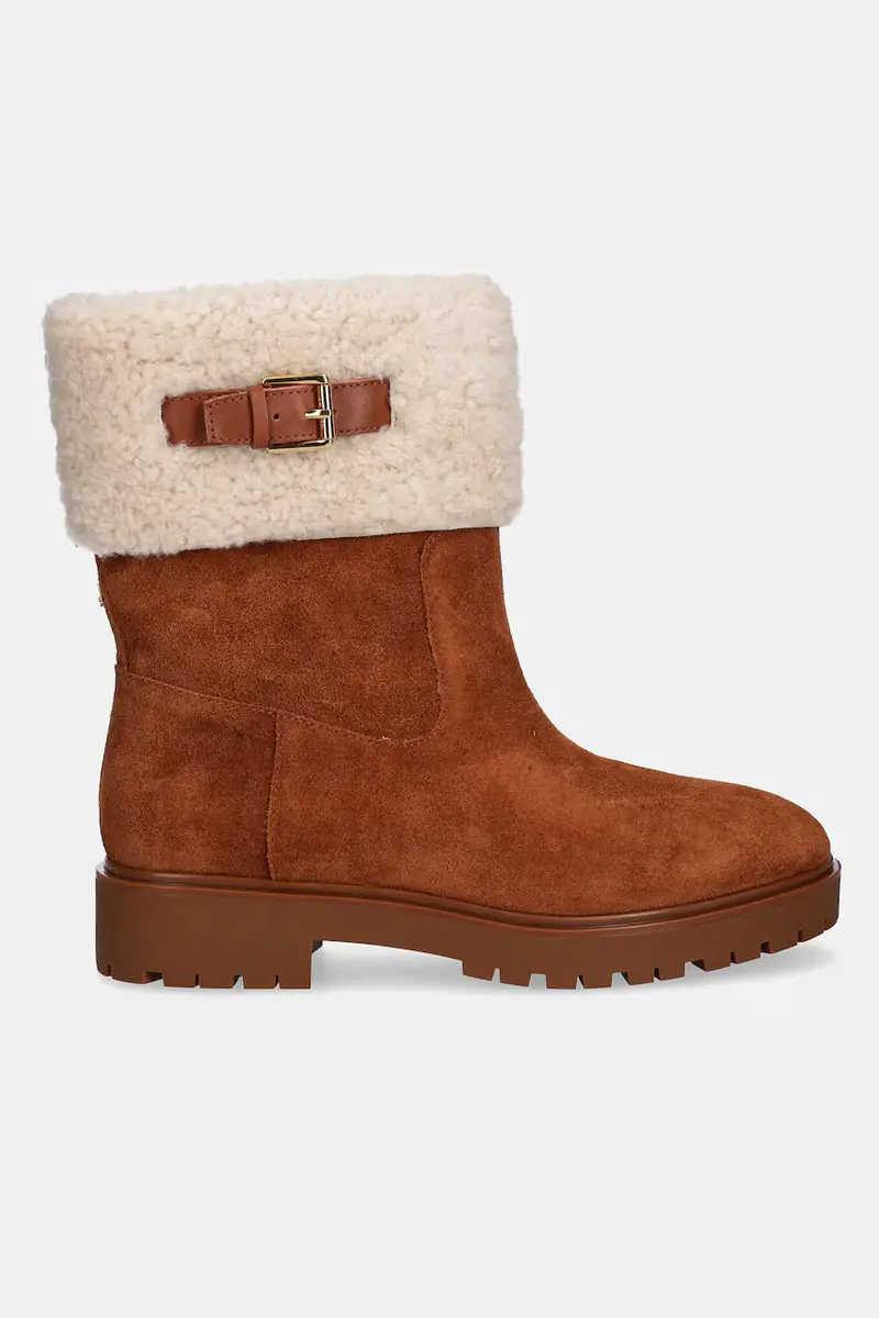 stivaletti alla caviglia in camoscio Allyson Srlg donna colore marrone 802980553002 miniatura 2