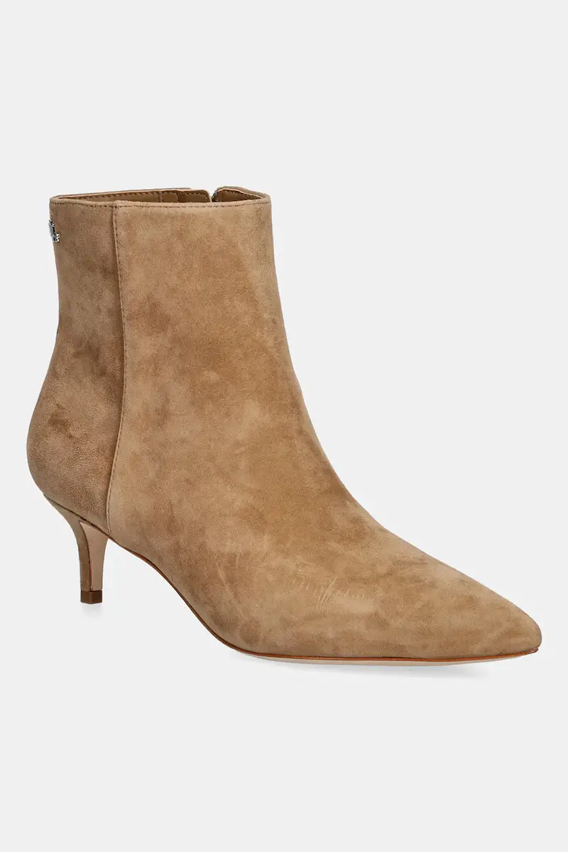 stivaletti alla caviglia in camoscio Mckay Bt Hl donna colore beige 802967779003