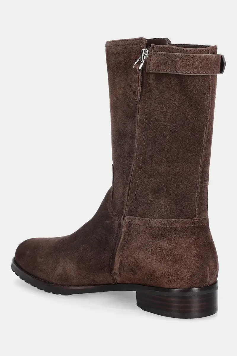 stivaletti alla caviglia in camoscio Tasha Mid donna colore marrone 802980070002 miniatura 3