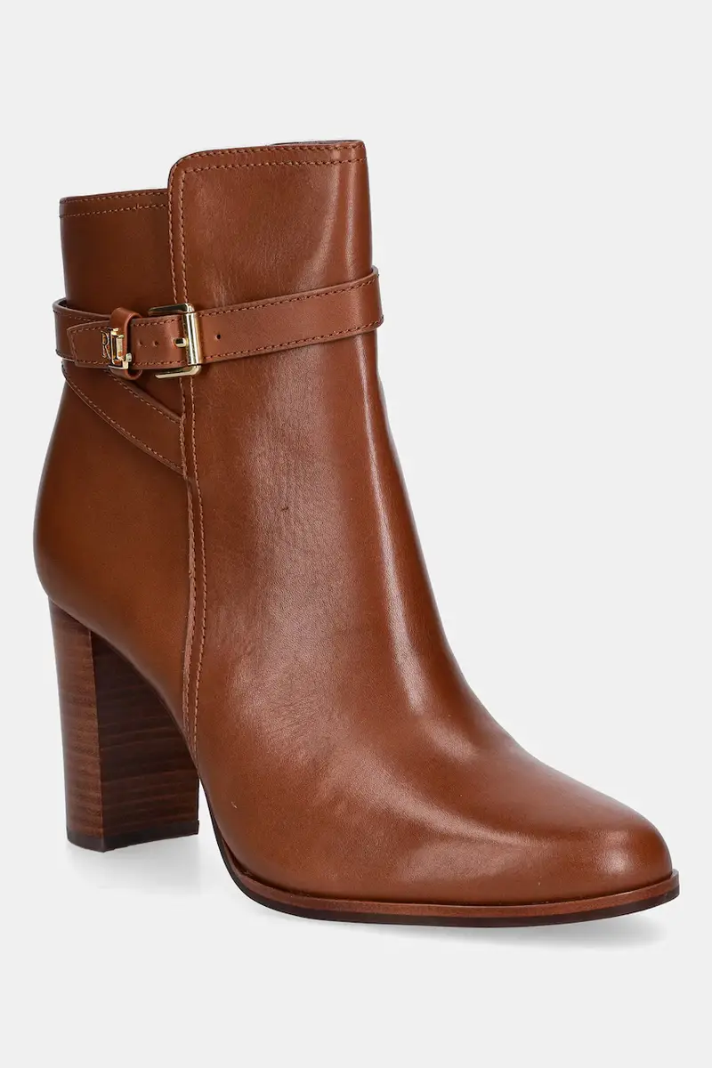 stivaletti alla caviglia in pelle Brke Bt Hl 2 donna colore marrone 802974475001