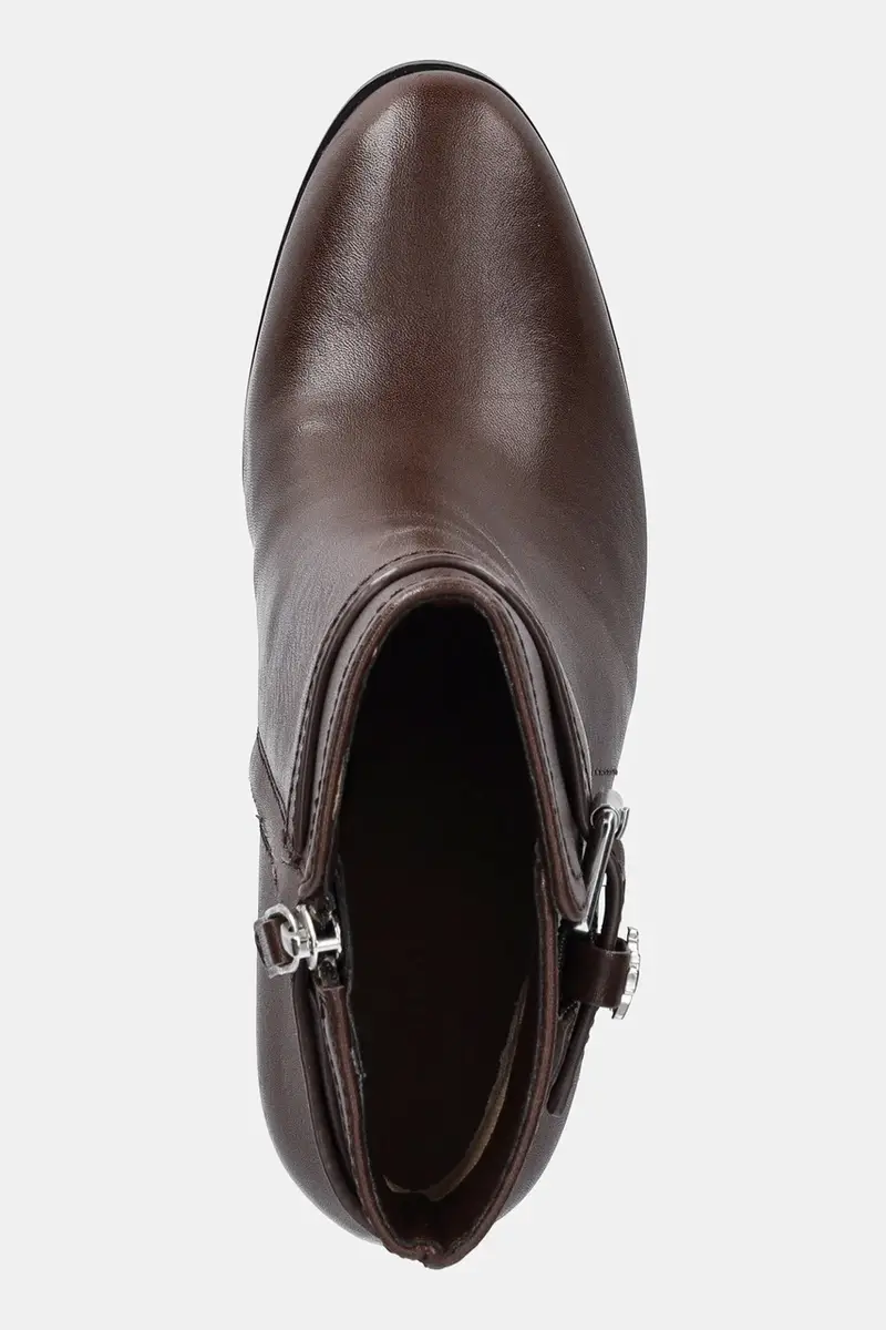 stivaletti alla caviglia in pelle Brke Bt Hl 2 donna colore marrone 802974475002 miniatura 4