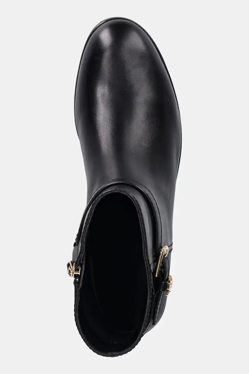 stivaletti alla caviglia in pelle Brooke Bt 2 donna colore nero 802967768001 miniatura 4