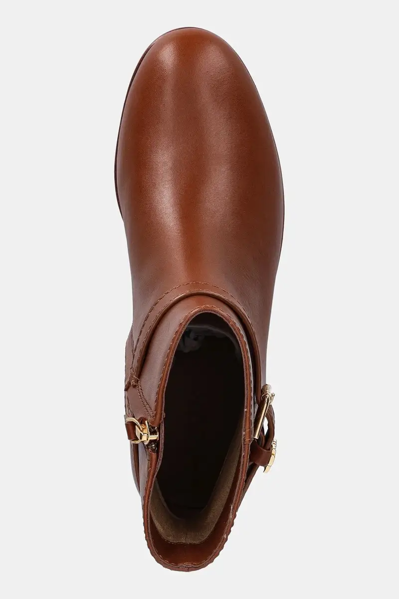 stivaletti alla caviglia in pelle Brooke Bt 2 Marrone miniatura 4