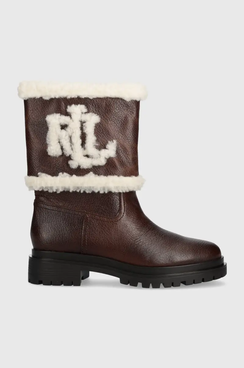 stivaletti alla caviglia in pelle Carter donna 802915439002 Marrone