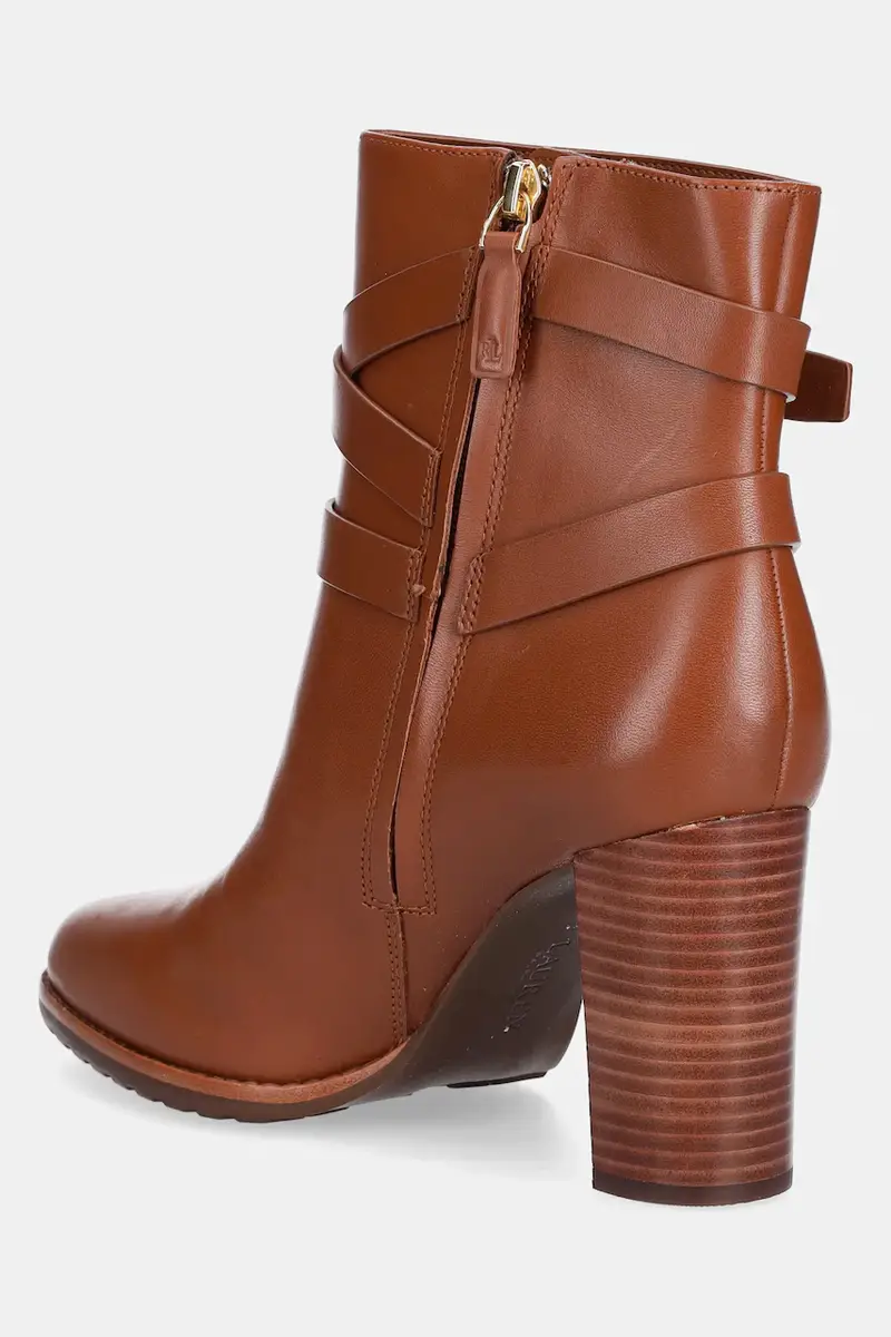 stivaletti alla caviglia in pelle Cllns Bt Hl donna colore marrone 802974385001 miniatura 3