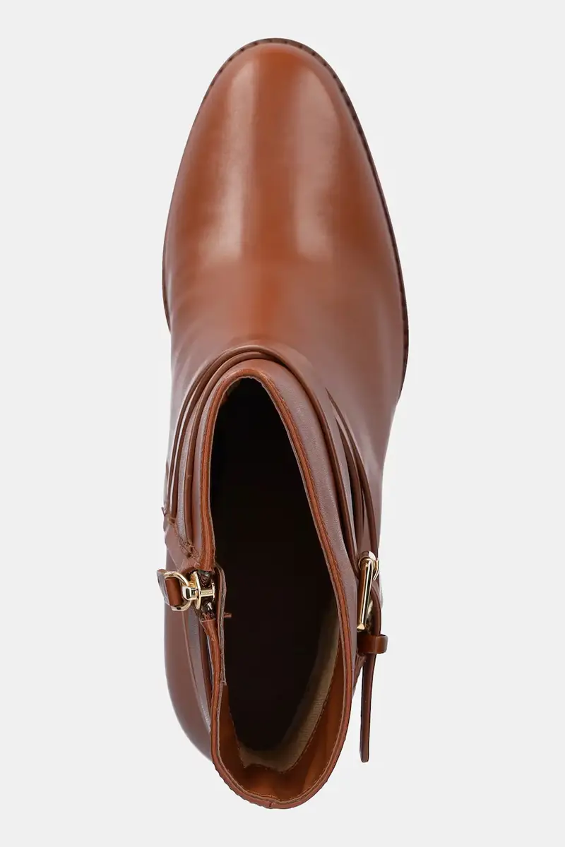 stivaletti alla caviglia in pelle Cllns Bt Hl donna colore marrone 802974385001 miniatura 4