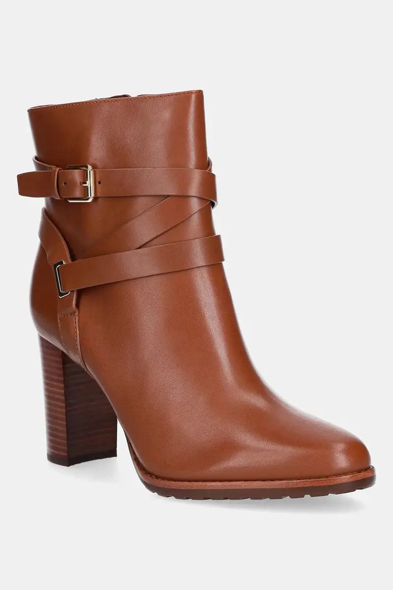 stivaletti alla caviglia in pelle Cllns Bt Hl donna colore marrone 802974385001